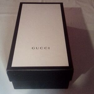 Gucci Shoe Box Box (EMPTY) black and white 12.5 in x 7 in Depth 4.25 in
